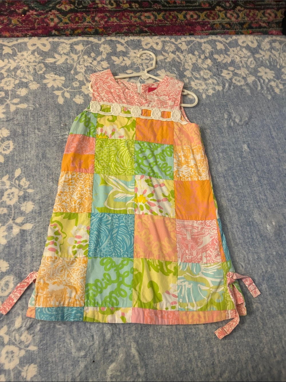 Lilly Pulitzer Patchwork Shift Dress - Pink, Green & Blue